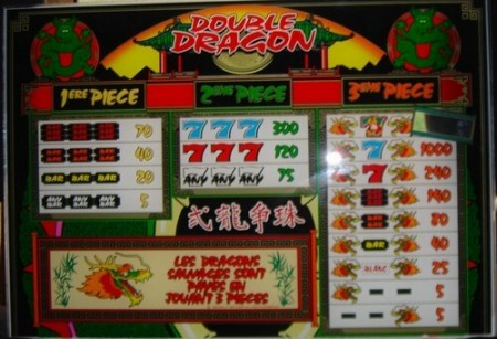 Machine à sous Vitre Double Dragon