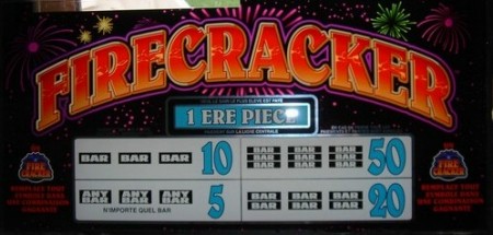 Machine à sous Vitre Firecracker
