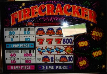 Machine à sous Vitre Firecracker