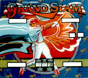 Flipper vitre Grand Slam 